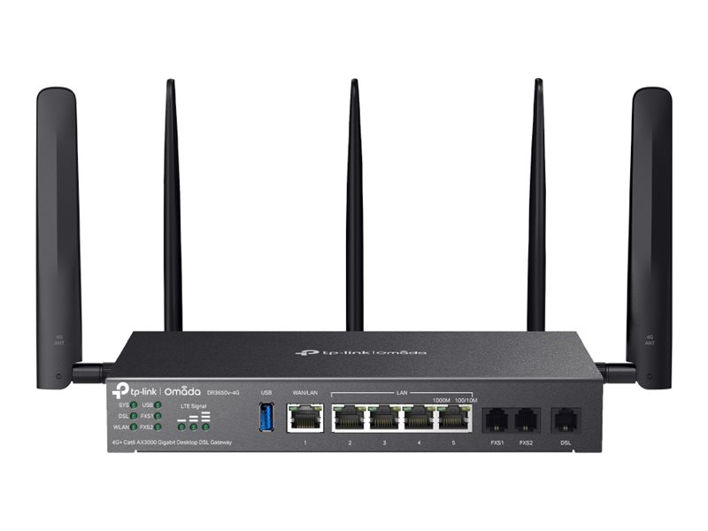 TP-Link Omada DR3650v-4G V1 - gateway - Wi-Fi 6 - cloud-managed — image 1