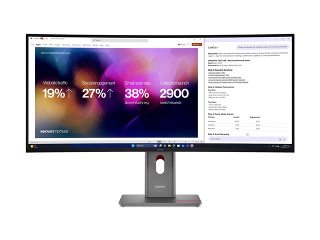 Lenovo ThinkVision P40WD-40 - LED monitor - curved - 5K - 40" - HDR — image 1