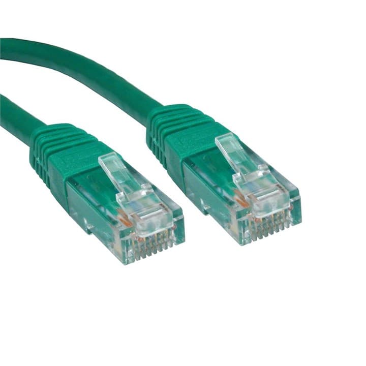Cables Direct - Patch cable - RJ-45 (M) to RJ-45 (M) - 25 cm - UTP - CAT 6 - molded - green