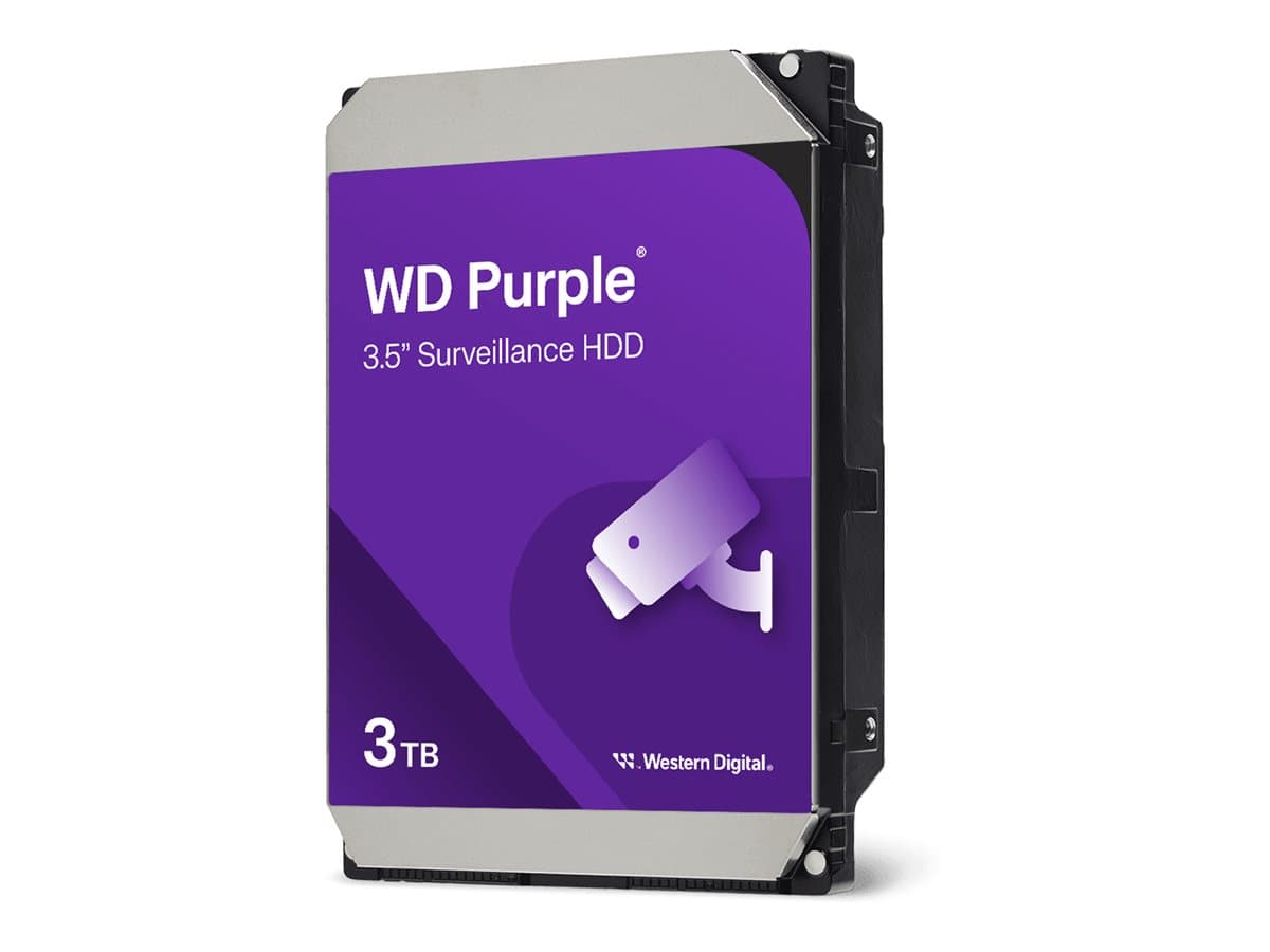WD Purple - hard drive - Surveillance - 3 TB - SATA 6Gb/s